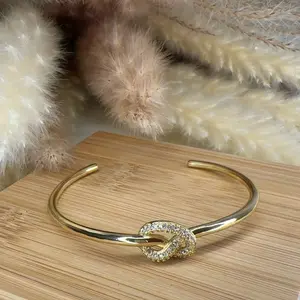 Crystal Knot Bangle