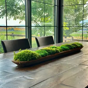 36in Preserved Moss Dough Bowl Centerpiece for Home Office Decor or Wedding Decor