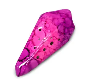 STL Ocarina - 12-Hole Ceramic Inline Ocarina - "Crystal" - Gift for musicians