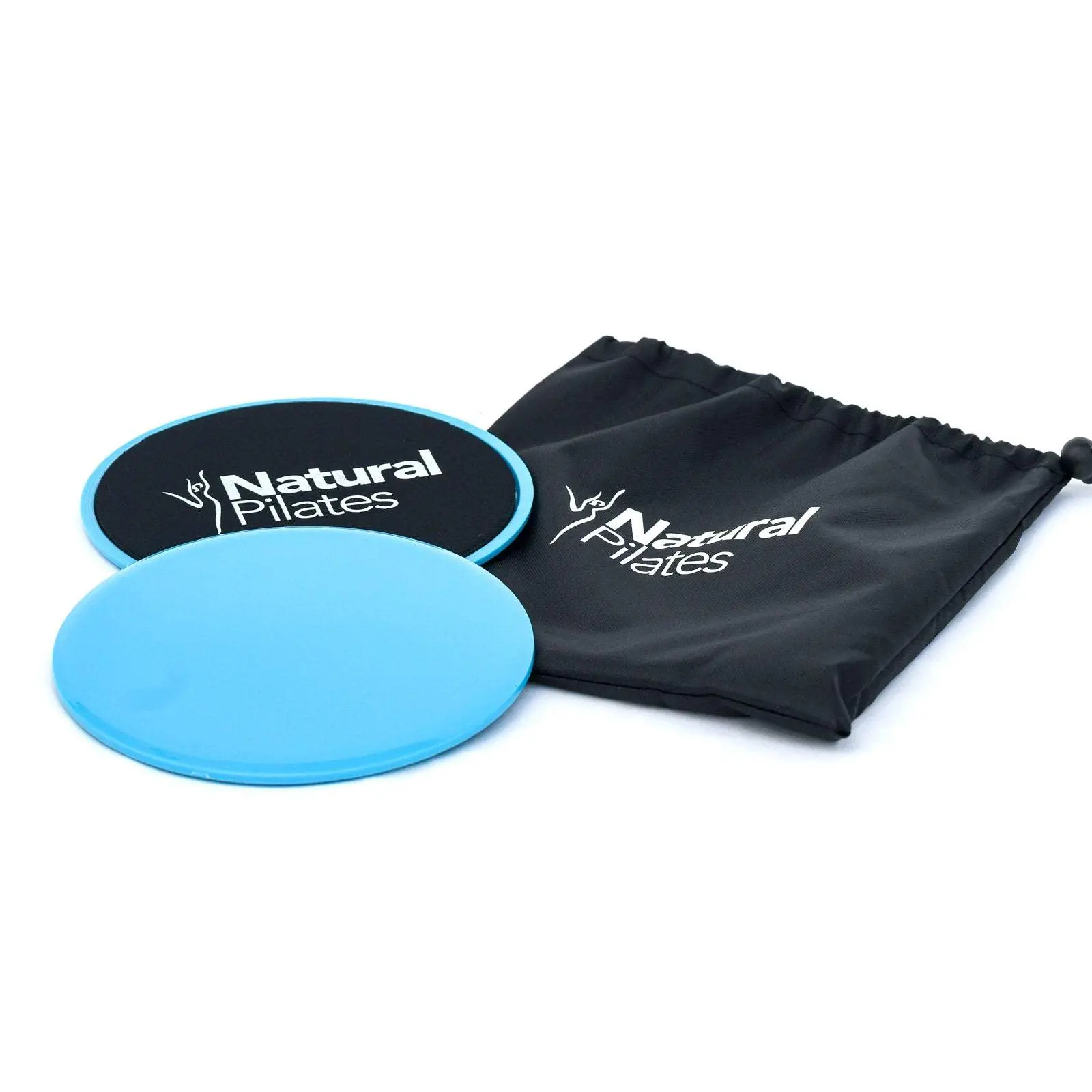 Natural Pilates Sliders for Full-Body Workout on Any Surface with Carrying Case