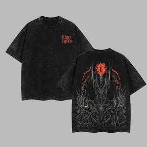 Lord Sauron Lord of the rings Retro Unisex Acid Washed Hoodie,T-shirt, Movie  Clothes Cotton designer shirts Movie Shirt, graphic tees, men gifts, ,Graphic Streetwear T-shirt Crew Neck Graphic T-Shirt EJ5 ODY