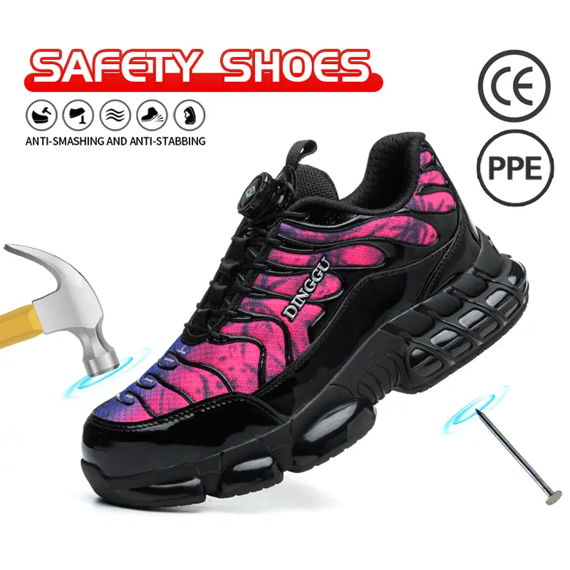 Steel Toe Shoes for Men Indestructible Work Shoes Lightweight Steel Toe Sneakers Women Safety Shoes Puncture Proof Composite Toe Shoes
