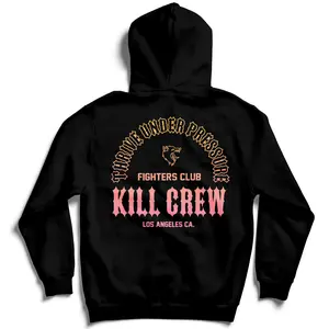 Kill Crew Oversized Lux Thrive Under Pressure Hoodie Cotton Fit Soft Sweatshirts Tops Pullover Comfort