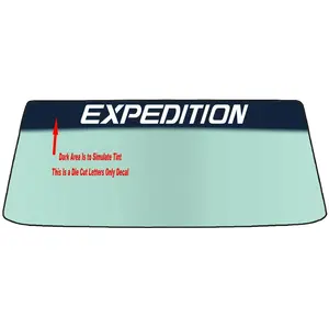 Fits A FORD EXPEDITION Vehicle Custom Windshield Banner Graphic Die Cut Decal - Vinyl Application Tool Included