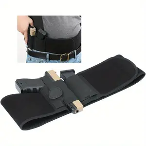 Belly Band & Belt Holster - Concealed Carry, Low-Profile Design.Premium Leather Holster: Comfortable, High-Quality Material.Elastic IWB (Inside-the-Waistband) Holster.Pistol Holder.Ideal Holiday Gift.Suitable for Outdoor Sports and Tactical Use.