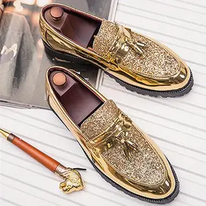 Men's Classic Tassel Loafers, Elegant Slip-On Footwear For Business And Wedding Events, Suitable For Office And Parties, Spring, Summer, And Autumn