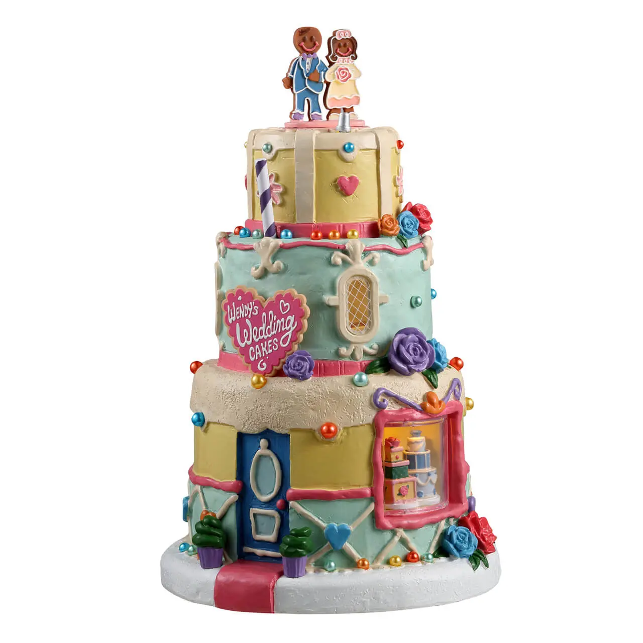Lemax Wendy's Wedding Cakes Lighted Building Battery Operated #35095