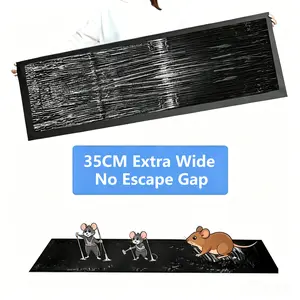 3 Pack Extra Wide Oversized Sticky Mouse Trap, Super Large 47.2 * 13'' Glue Traps for Mice & Rats, Full Coverage Anti-Escape Rodent Sticky Mats, Indoor Use for Home, Garage, Warehouse, Catch Rodents Spiders Roaches