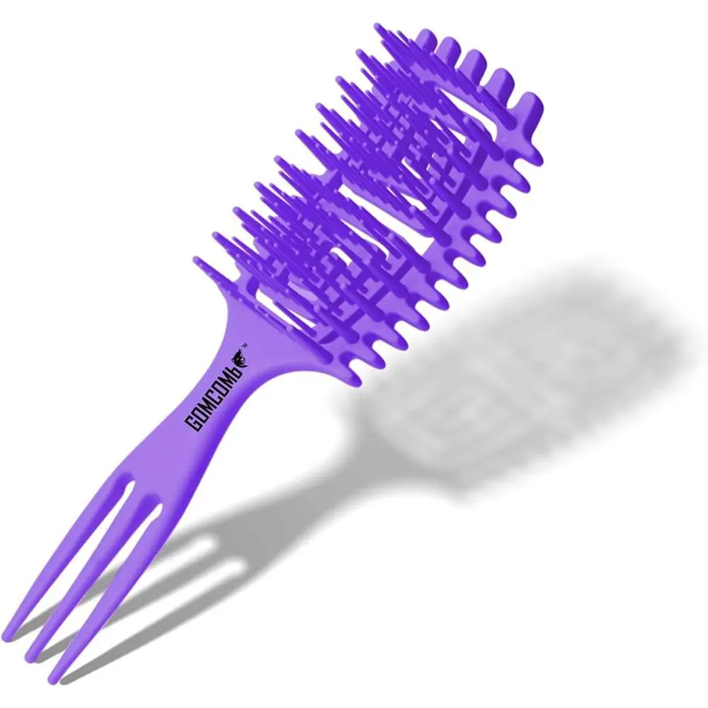 Gomcomb Dokkaebi Detangle & Curl Brush with Dual-Action Teeth and Flexible Hollow Back for Curly Wavy and Textured Hair 29.99
