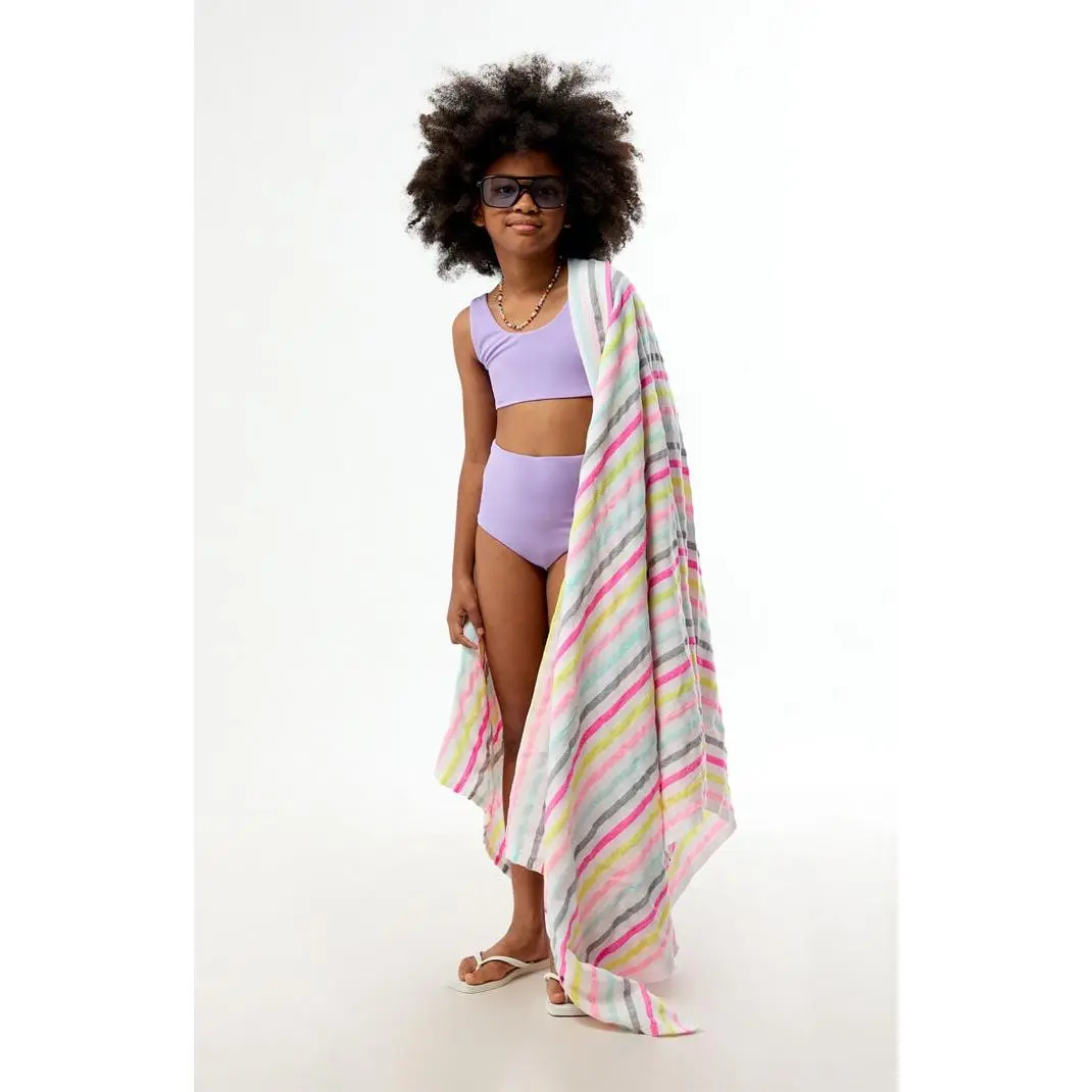 Pacsun Kids Violet Tank & High Waisted Bikini Set