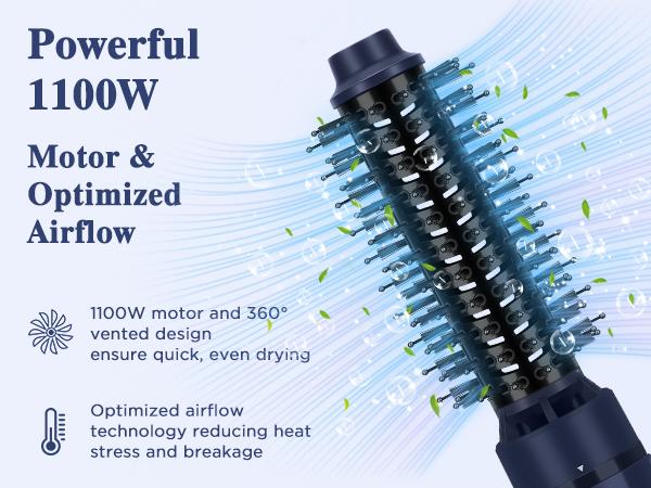 Aima Beauty 3-in-1 Blowout Dryer Brush & Multi-Styler, Detachable Hot Air Brush Volumizer with 1” & 1.25” Interchangeable Round Barrels, Ionic Wet-to-Dry Styling Tool for Short to Medium Hair, Gift Ready#tiktokshopsummersale