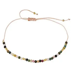 Elegant Italian 14kt Gold Tourmaline Bracelet Bracelet