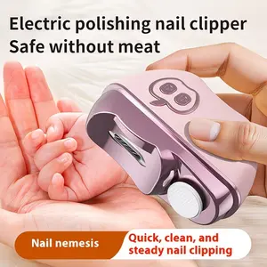 Two-In-One Electric Nail Clipper, Dual-Speed Polishing Trimmer, Quiet Portable, Nail Debris Collector, Ideal for Home, Travel, Daily Use