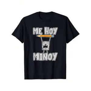 DoodleBob SpongeBob Graphic Tee - "Me Today Minoy!" Print on Relaxed Fit Unisex T-Shirt |   Casual Streetwear, Year-Round Essential for Everyday & Fan Fashion
