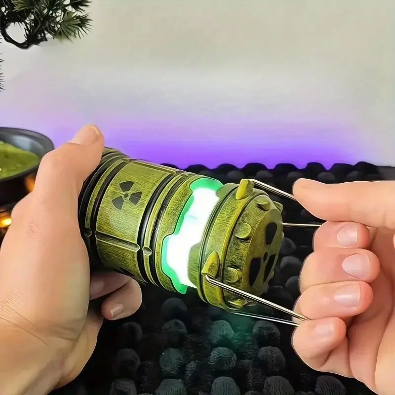 1 Nuclear Reactor Light, Led Lighted, Colors Include Pink Crackle, Purple, Orange, Green, Novelty Nuclear Reactor, Mini Simulation Nuclear Reactor, Portable Decoration Suitable for Christmas Home Decorations, Christmas Gifts for Friends and Family