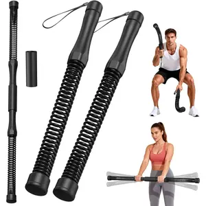 2-in-1 Cordless Battle Ropes, Ropeless Battle Ropes for  Gym, Portable Battle Rope,  Workout Equipment for Men Women (Black)