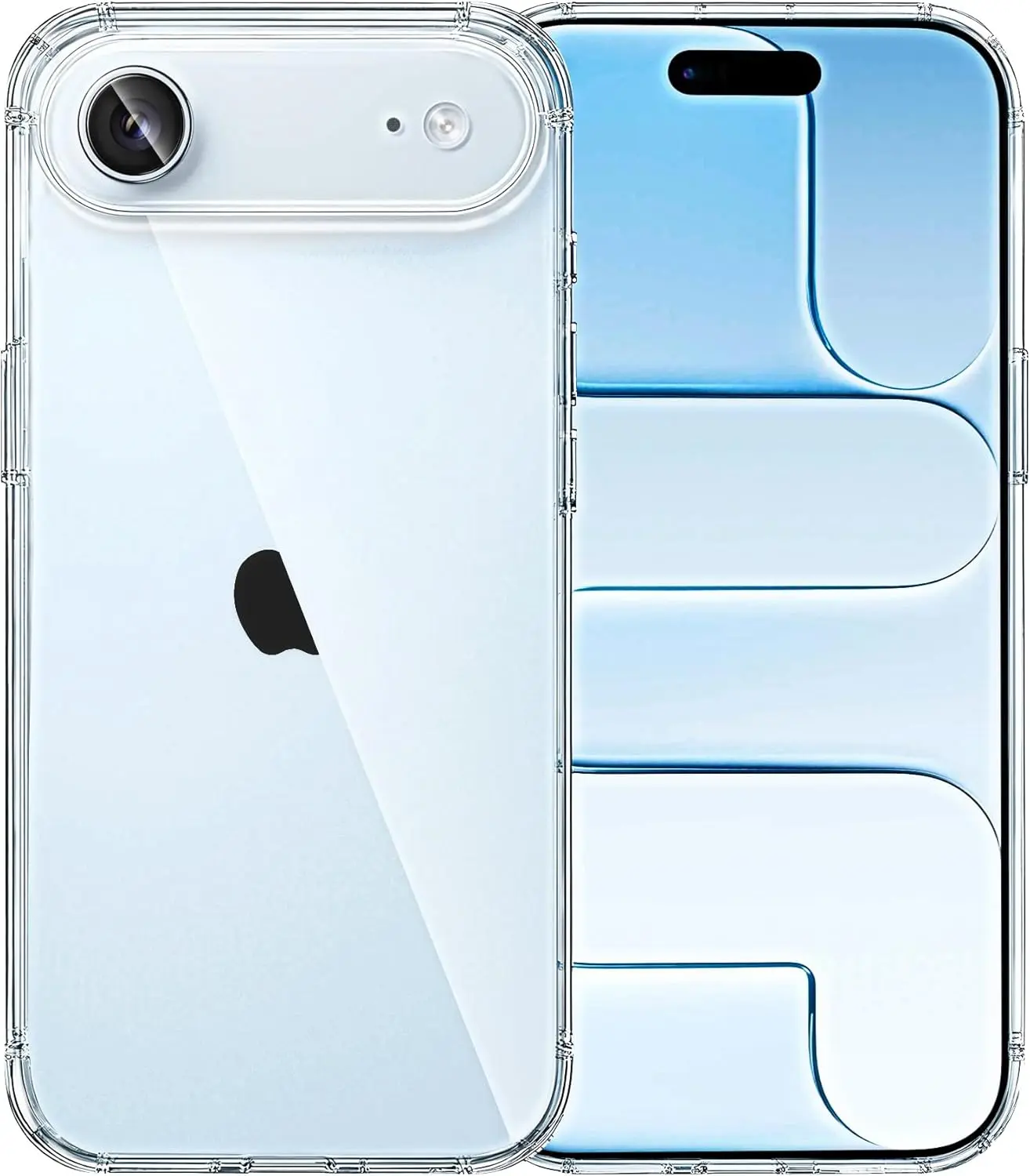 Compatible with iPhone Air Case Clear, Soft Transparent TPU Bumper Cover, Slim Thin Shockproof Phone Case for iPhone Air, Clear