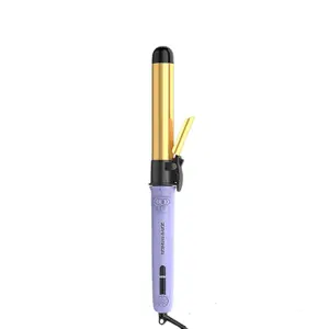 ZAVAREA Automatic Rotating Curling Iron Long Barrel 1.25" x 5.4" Titanium 5 Adjustable Temps 1H Auto Off Dual Voltage Multifunctional Hair Crimper, TikTokShopBlackFriday TikTokShopCyberMonday MothersDayGift