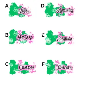 AirbrushHoroscope2 Acrylic Blank + Decal