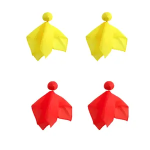 4pcs Football Penalty Flags, Sports Fan Tossing Flags for Parties & Games, Includes 2 & 2 Colors, Perfect Game Accessories