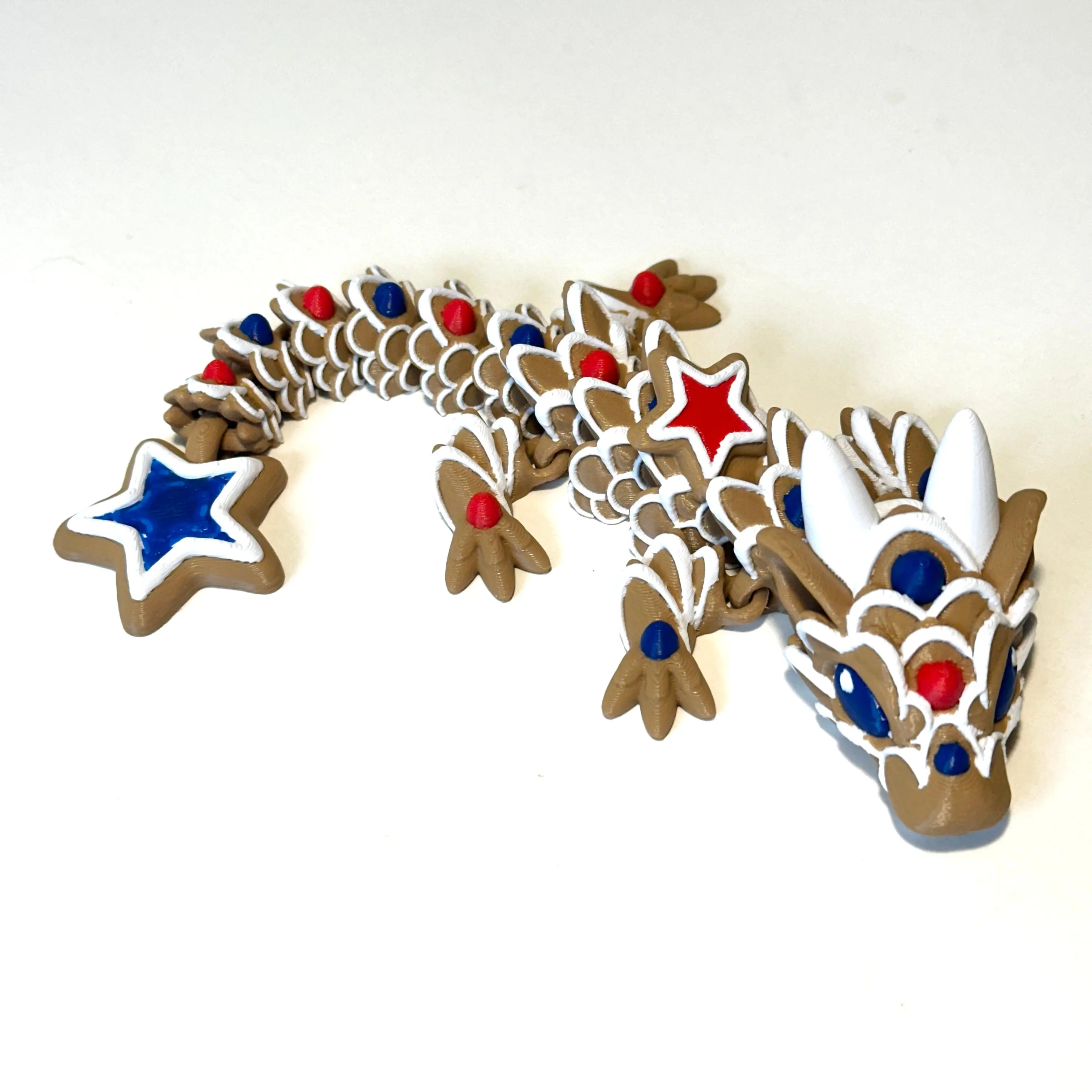 Baby Star Cookie Dragon - 3D Printed Articulating Figure
