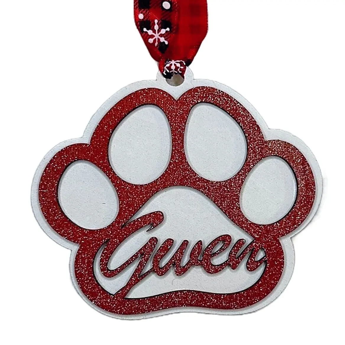 Personalized Pet Ornaments, Pet Name Ornament, Paw Ornament, Dog Ornament, Cat ornament, Pet Christmas ornament, Cat Paw Ornament