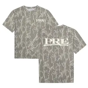 PRE Paper Route Empire Mossy Oak Bottomland Camo T-Shirt – Original Hunting Style Tee for Men, 3D T-Shirt All Over Print, Gift For Dad, Gift for Him