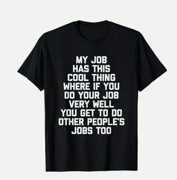 Women's Cotton Short-Sleeve T-Shirt - Funny Saying Office Job Design, Breathable, Casual, Classic Womenswear Top, Shortsleeve, Matching