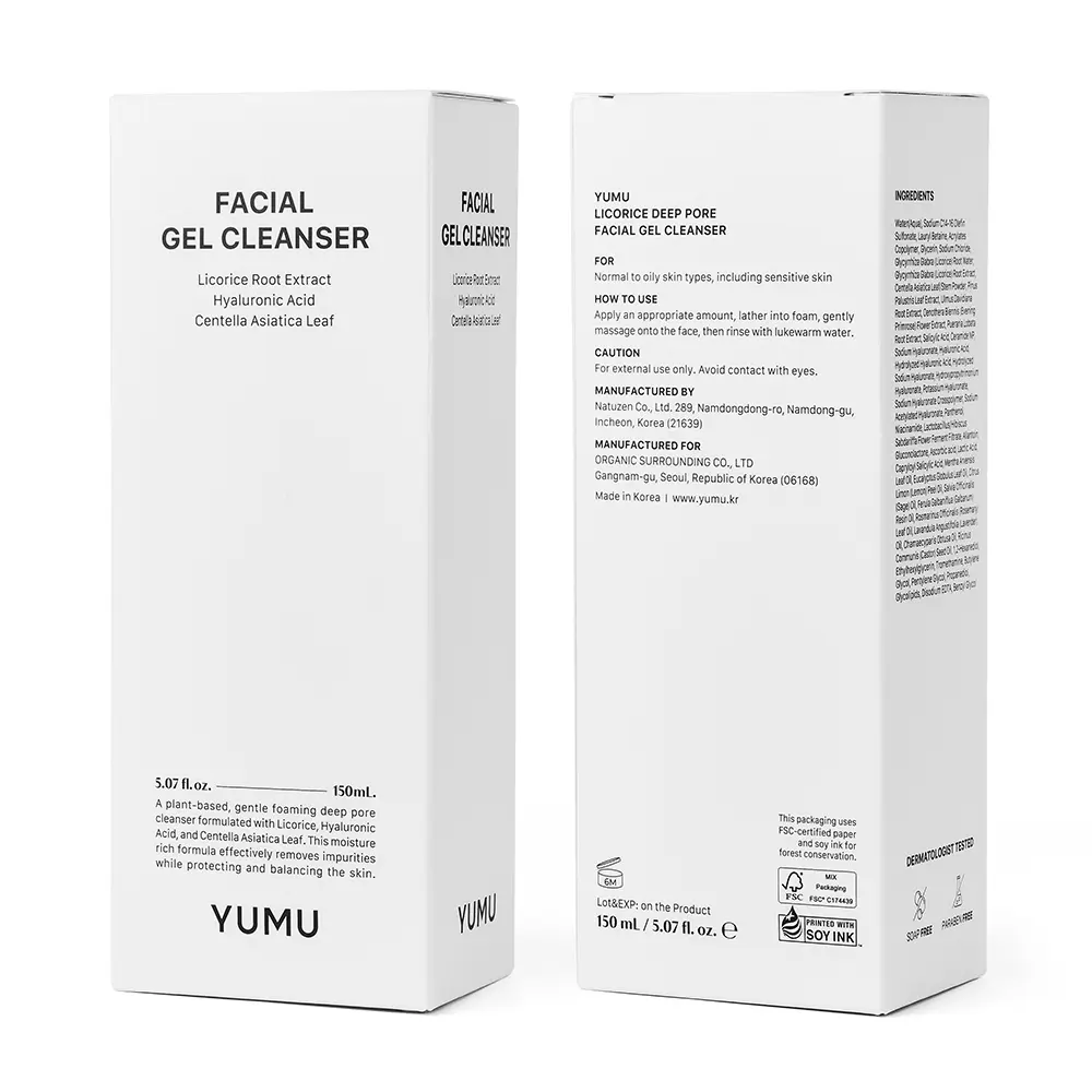 フェイスクリーム Yumura YUMU Licorice Deep Pore Facial Cleanser (150ml/5.07 fl.oz