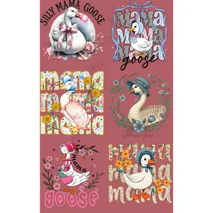 SILLY MAMA GOOSE PREMADE GANGSHEET  - 22X36  DTF TRANSFERS - DIRECT TO FILM