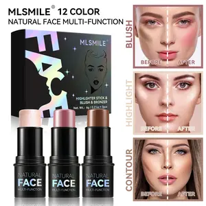 3-Pack Pore Concealer Stick Foundation Primer, Long-Lasting Hydration Oil Control, Invisible Pore Minimizer, Smoother, Even Skin Tone, Matte Finish, Portable Cream-Based Makeup Cosmetic Palette