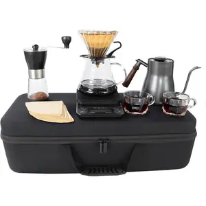 【summer vibes】SOTECH Pour Over Coffee Maker Set ALL in 1 Portable Coffee Set 8pcs Coffee Maker Set with Storage Box Ideal for Home Brewing and Travel for Outdoor Camping Coffee Lovers Gift for Man Women Friend Family Gift Christmas New Year Viral
