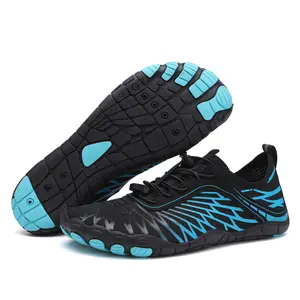 Men's Barefoot Toe Shoes Water Shoes for Autumn - Minimalist Style, Suitable for Fitness, Cross-Training, Hiking & Water Activitiesports Hiking Footwear Boy Flat Nail Decor Nylon