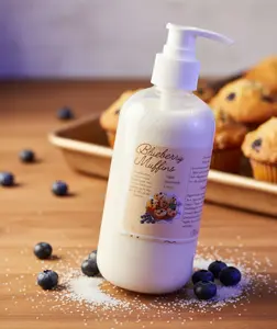 Blueberry Muffin 8 oz Pump Bottle – Dessert-Inspired Vegan Lotion