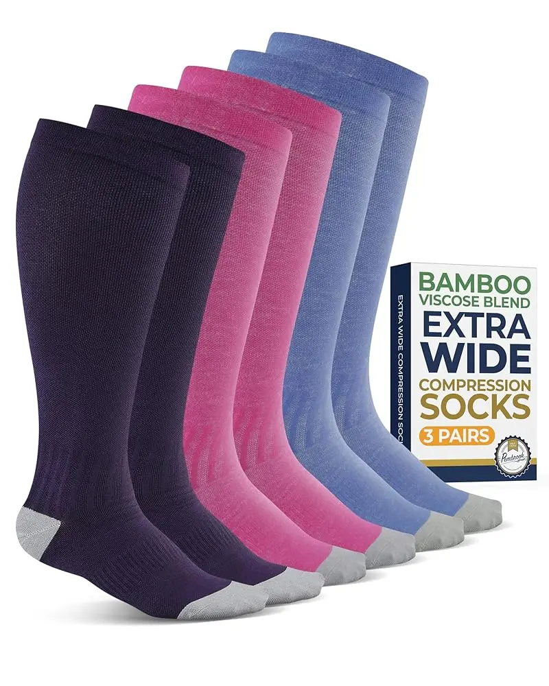 Pink/Purple/Blue - 3 Pairs