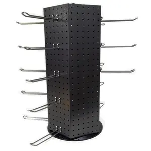 CrazyCoolBuys 24.5" 6 Panel Metal Spinning Merchandise Display Peg Hook Rack Spinner Rotary
