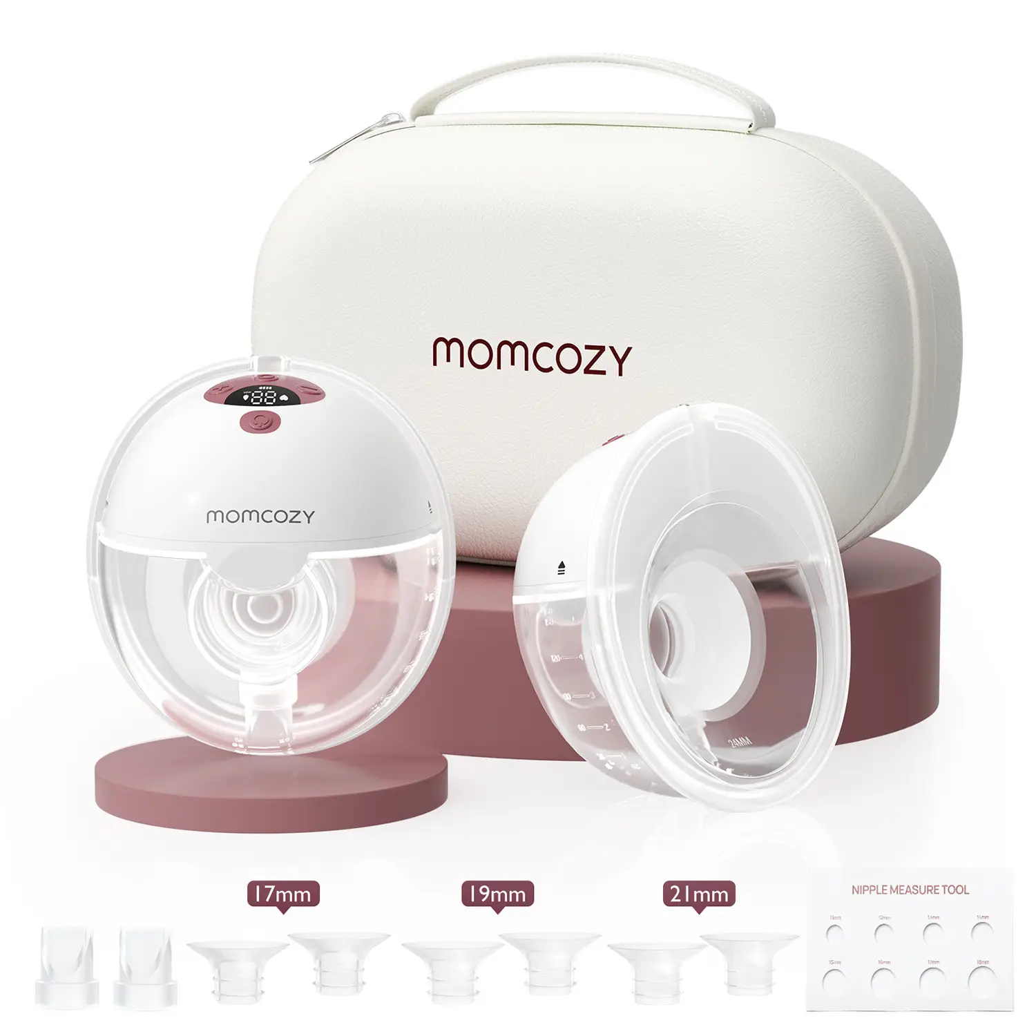 Momcozy Breast Pump Hands Free M5, Wearable Breast Pump of Baby Mouth Double-Sealed Flange with 3 Modes & 9 Levels, Electric Breast Pump Portable - 24