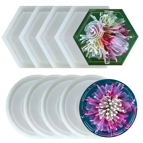 4 Round + 4 Hexagonal