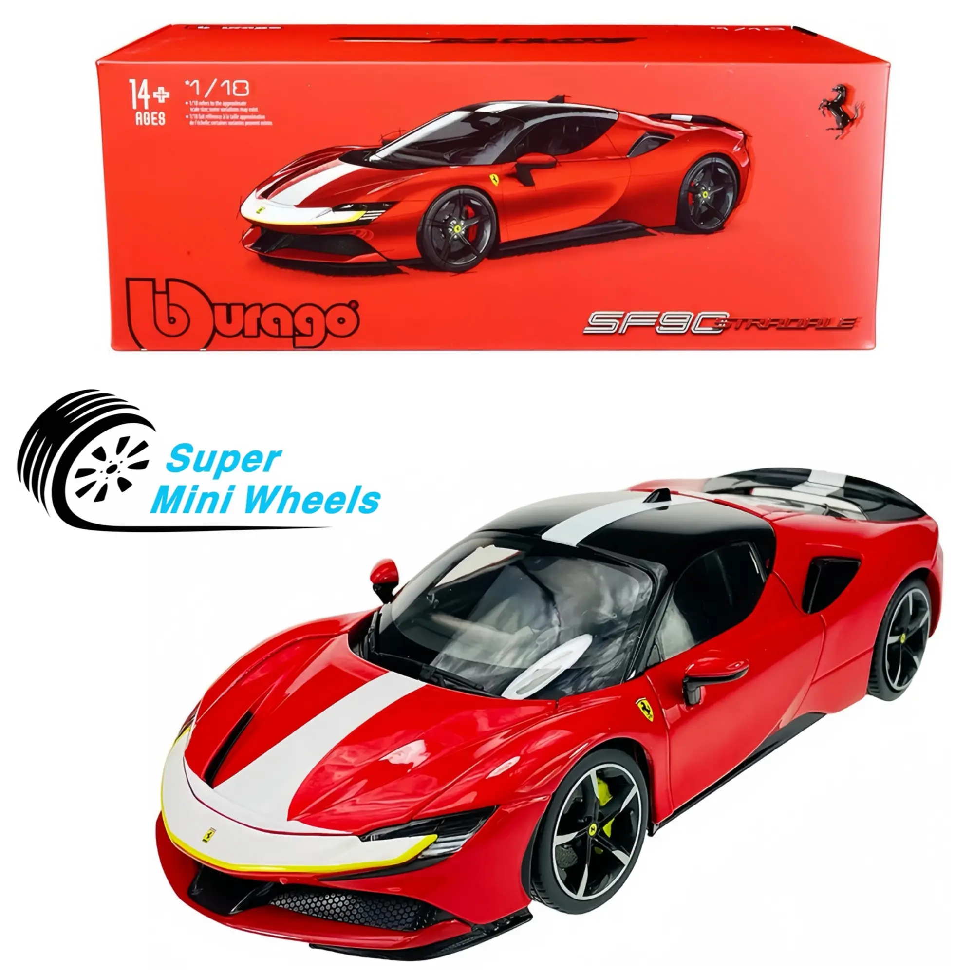 Bburago 1:18 Ferrari SF90 Stradale - Red – Signature Series