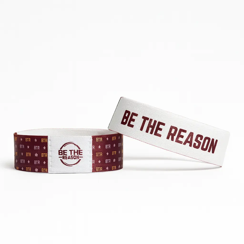 Team Colors - Maroon, White and Yellow - Be The Reason Message