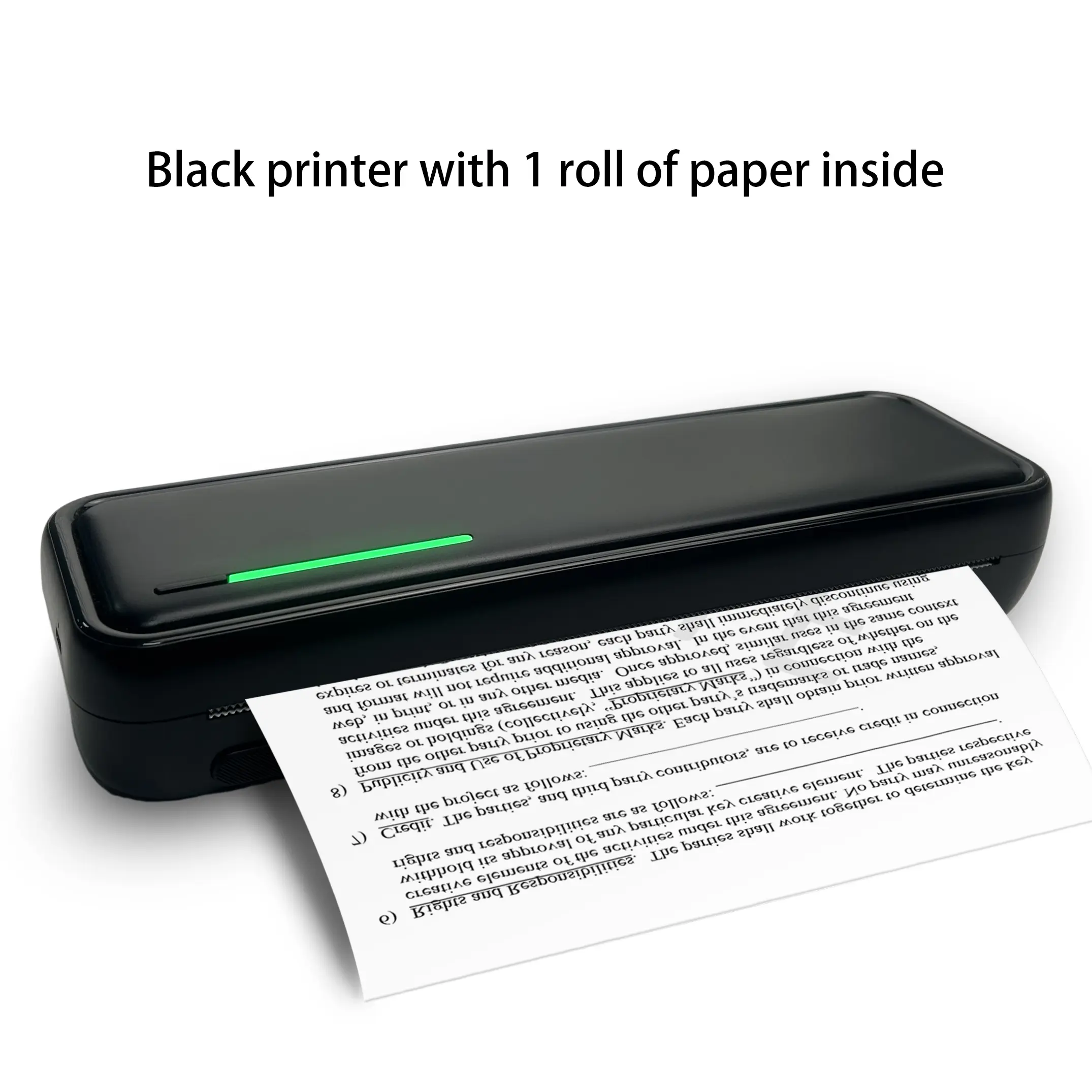 Black Printer + 1 Roll of Paper