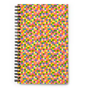 Candy Tile Quilter's Dot Grid Spiral Notebook