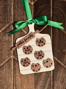 Custom Personalized Cookie Board Family Christmas Ornament