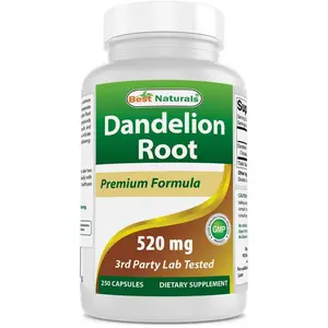 Dandelion Root 520 mg 250 Capsules Supplement Dietary