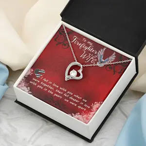 To My Firefighter Wife Necklace Forever Love Necklace