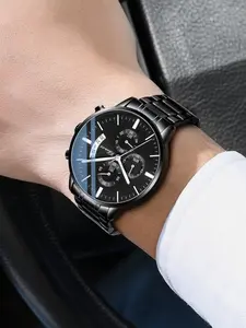Fashionable Men's All- Multifunctional Calendar Quartz Watch, Timer and Calendar Quartz Watch, Perfect Gift Idea