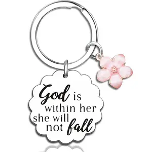 Christian Gifts for Women Inspirational Bible Verse for Friends Teen Girl Christian Pendant Keychain Spiritual Gifts Religious Biblical for Women Faith Based Gift Bible Accessories