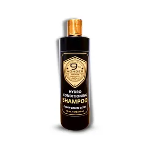 9th Wonder Hydro Conditioning Shampoo Olive Oil Aloe Vera Shea Butter Mango Oil 16 oz Moisturizing Hydrating Anti-Dandruff Vegan Hypoallergenic Plant-Based 500g Pack