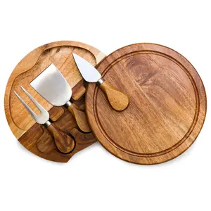 Toscana Acacia Cheese Cutting Board & Tools Set