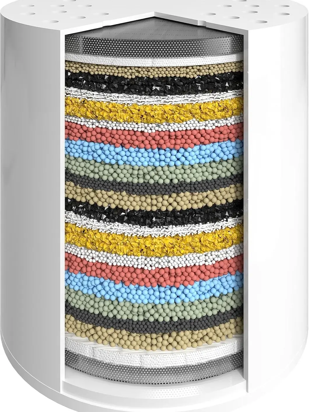 SparkPod High Output Shower Filter Cartridge- Suitable for People with Sensitive and Dry Skin and Scalp, Filters Chlorine and Impurities | 1-min Install (23 Stages, 1 pc)